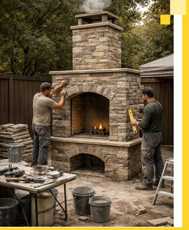 Проектирование и установка уличных каминов в Похвистневе