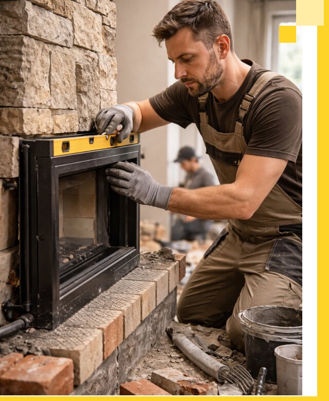 Дровяные камины под ключ в Похвистневе: монтаж, обустройство