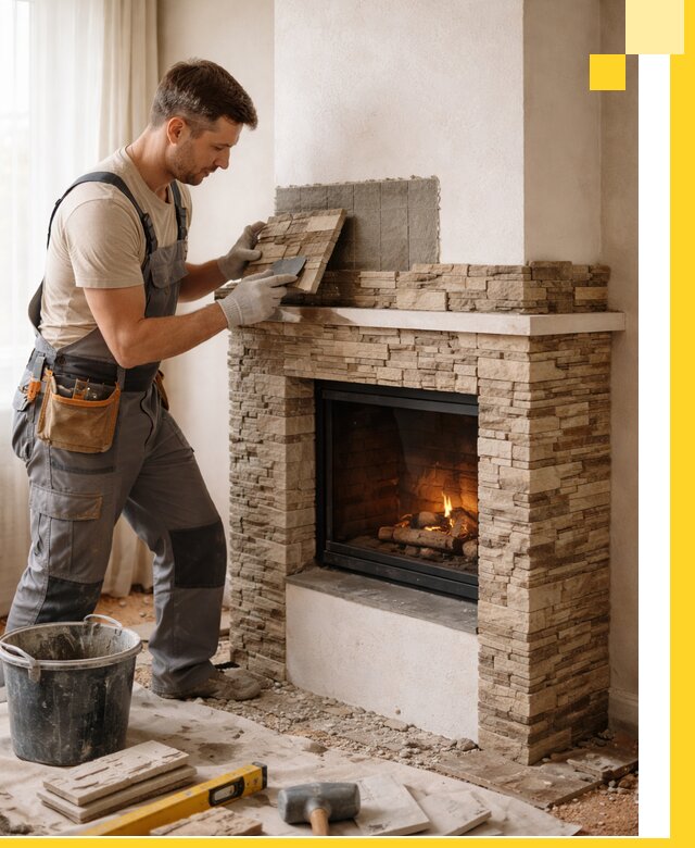 Изготовление и монтаж каминов для дома под ключ в Похвистневе