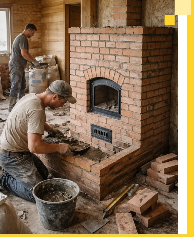 Профессиональное строительство печей в Похвистневе под ключ