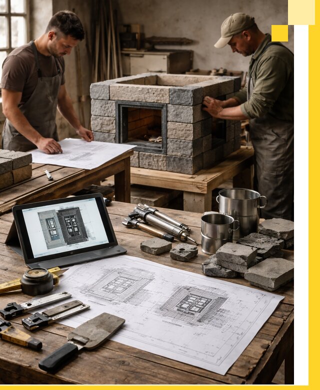 Разработка проектов печей с согласованием и монтажом в Похвистневе