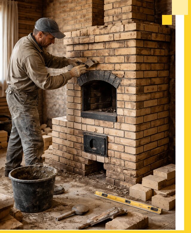Кирпичные печи под ключ в Похвистневе: проектирование и кладка