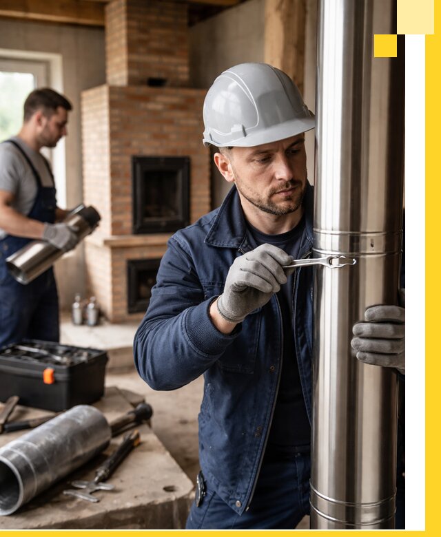 Профессиональный монтаж дымоходов для печей в Похвистневе