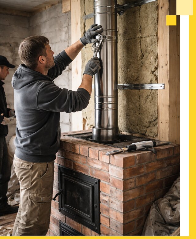 Изготовление и монтаж печей и дымоходов под ключ в Похвистневе