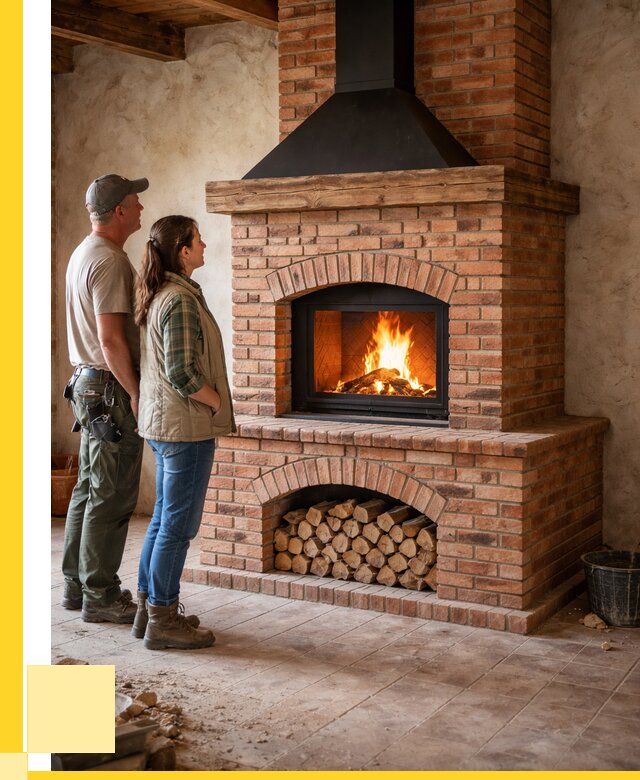 Печи камины из кирпича в Похвистневе от 123024 р. | ЭриданПхв