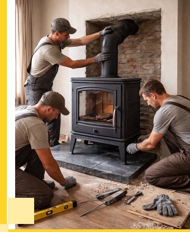 Монтаж печи камина в частном доме в Похвистневе от 25630 р. | ЭриданПхв