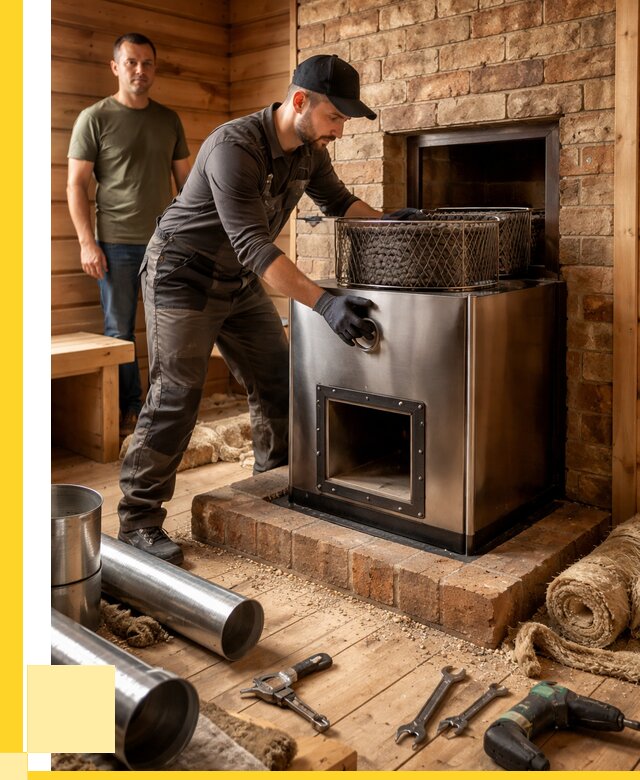 Монтаж банных печей под ключ в Похвистневе от 18454 р., ЭриданПхв