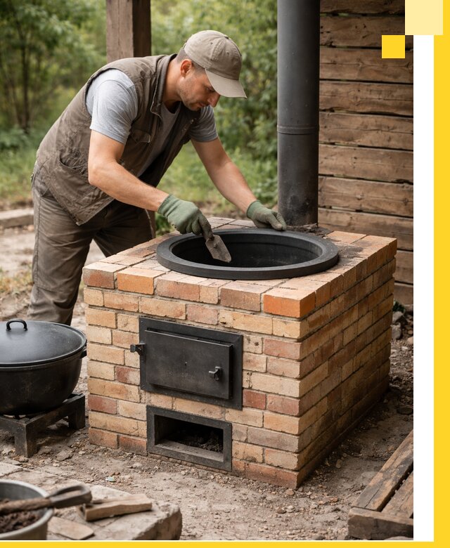 Изготовление и установка печей для казана в Похвистневе под ключ