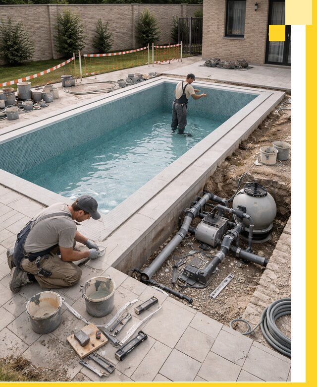 Строительство бассейнов под ключ в Похвистневе: проекты и монтаж