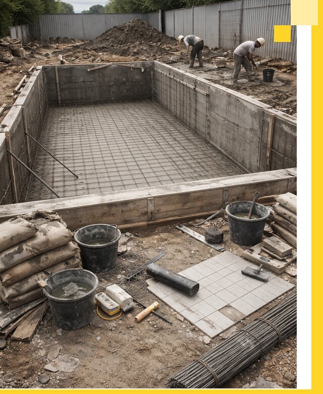 Строительство бассейнов под ключ в Похвистневе, дизайн и монтаж