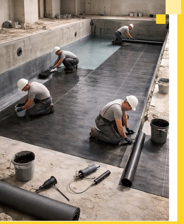 Профессиональная гидроизоляция бассейнов и чаш в Похвистневе под ключ