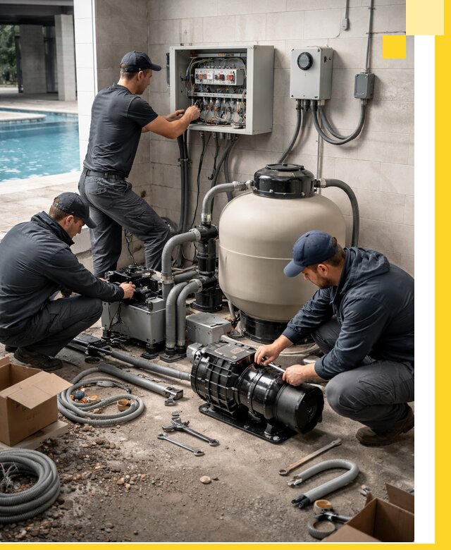 Профессиональный монтаж оборудования для бассейнов в Похвистневе