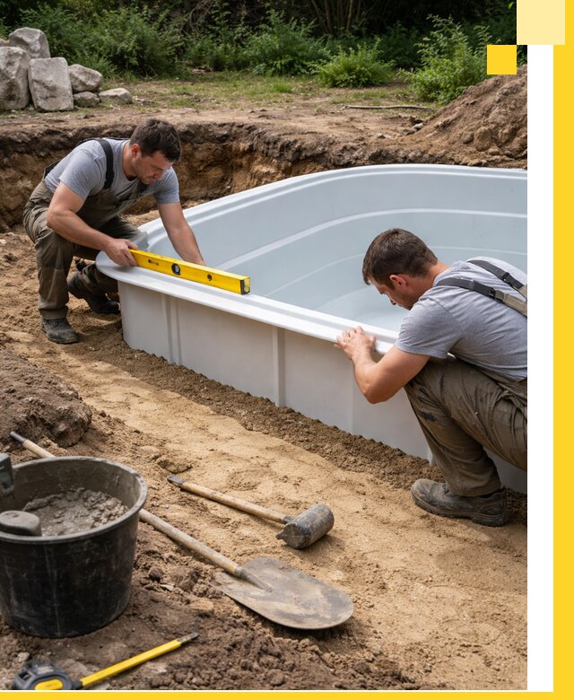 Производство и установка пластиковых бассейнов в Похвистневе под ключ