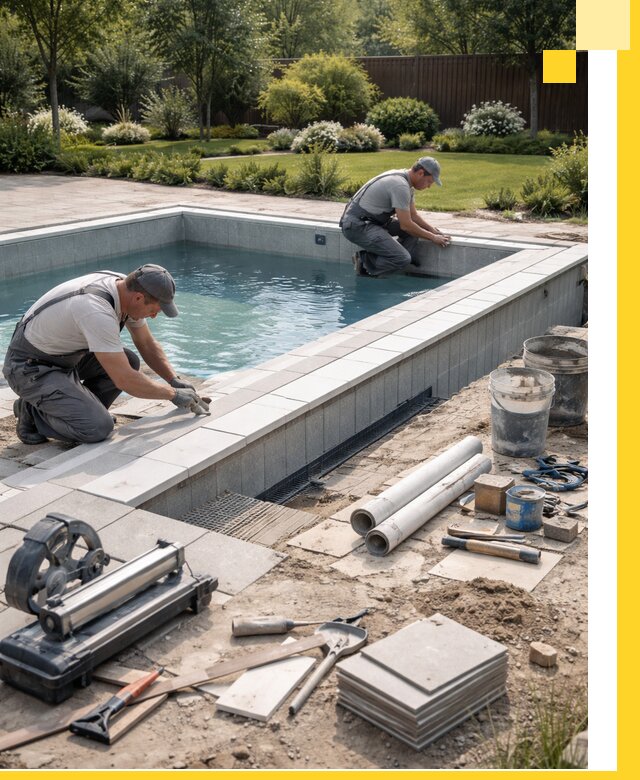 Строительство открытых бассейнов под ключ в Похвистневе профессионально