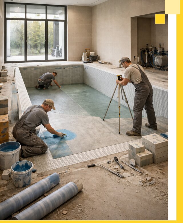 Проект и строительство закрытых бассейнов в Похвистневе под ключ