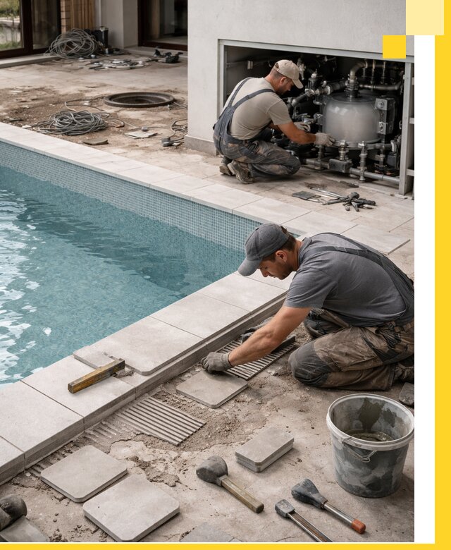 Строительство и монтаж бассейнов в коттедже в Похвистневе