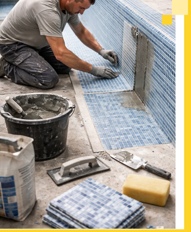 Укладка и ремонт мозаики для бассейнов под ключ в Похвистневе