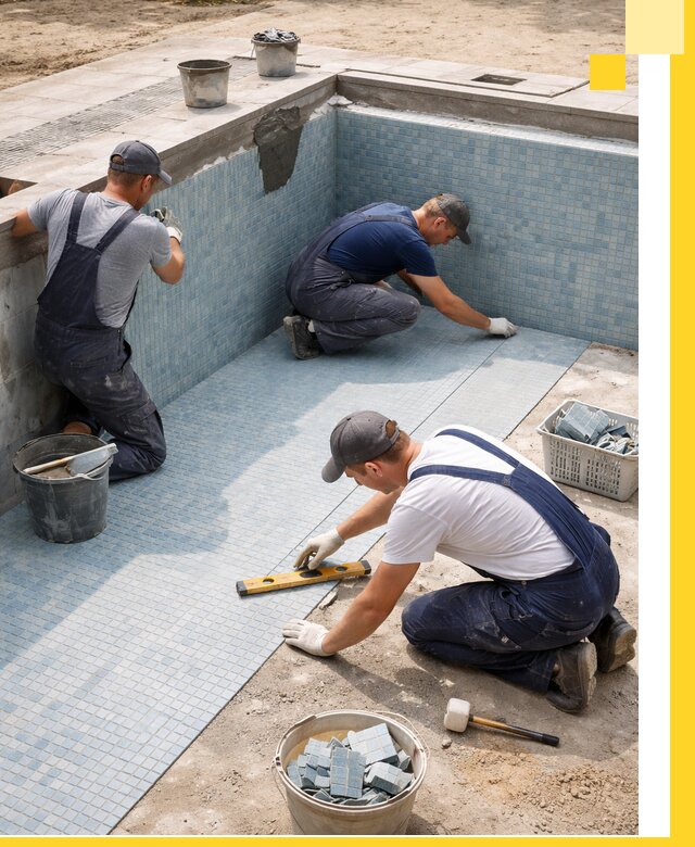 Укладка и установка плитки для бассейнов под ключ в Похвистневе