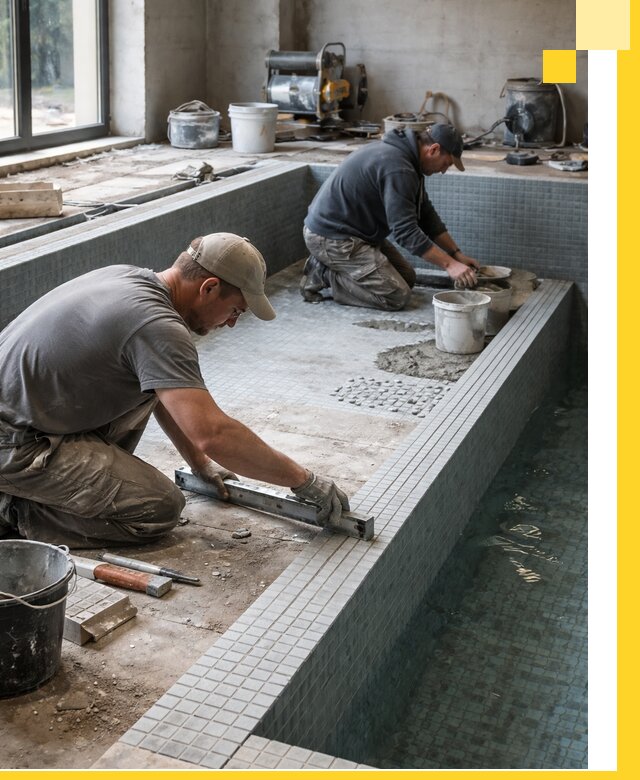 Строительство бассейна в частном доме в Похвистневе под ключ