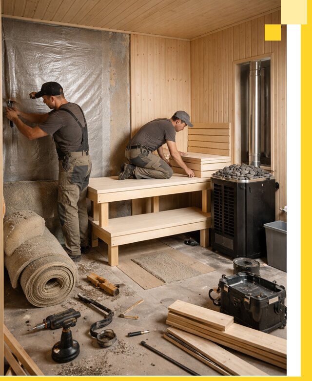 Проекты саун под ключ в Похвистневе дизайн и строительство