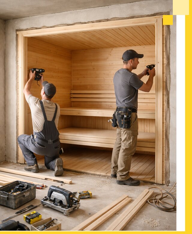 Монтаж саун под ключ в Похвистневе — проектирование и установка