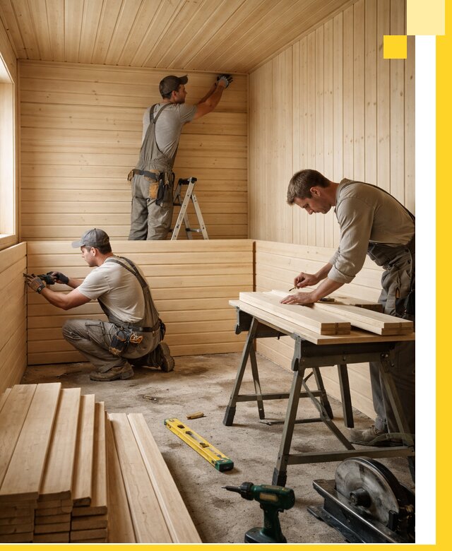 Обшивка саун в Похвистневе из натуральной древесины под ключ