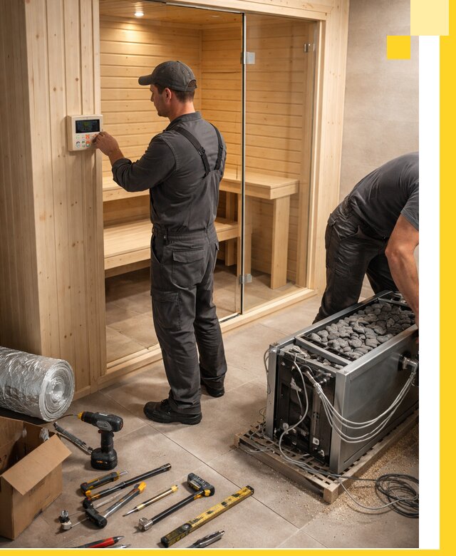 Поставка, установка и монтаж электрических саун в Похвистневе