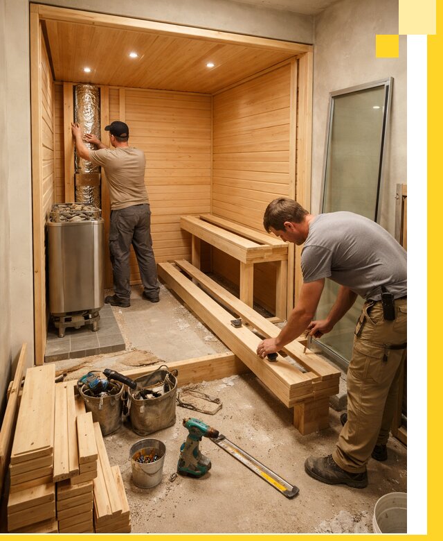 Проектирование и установка домашних саун под ключ в Похвистневе