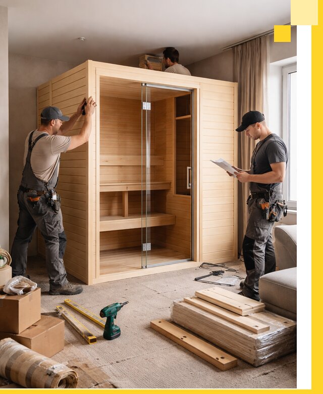 Установка и благоустройство саун в квартире в Похвистневе