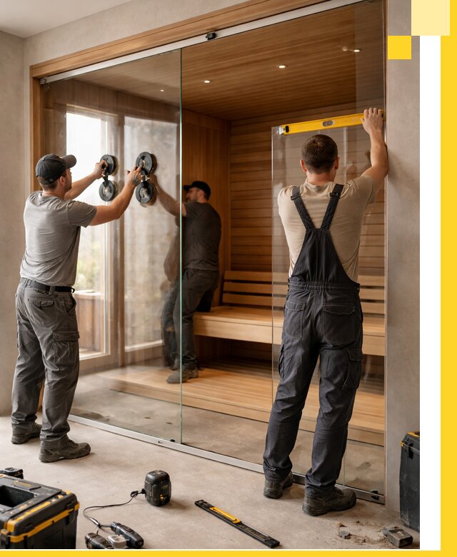 Производство и монтаж стеклянных саун под ключ в Похвистневе