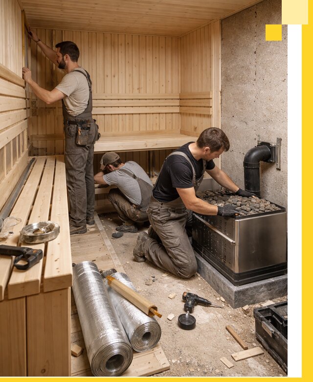 Индивидуальные сауны на заказ в Похвистневе под ключ, проект и монтаж