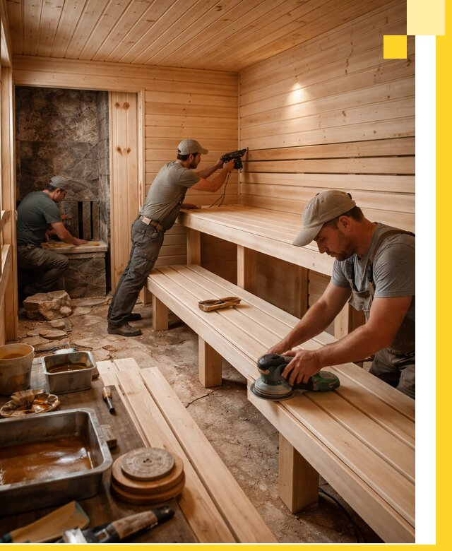 Профессиональная отделка бань в Похвистневе под ключ, с гарантией