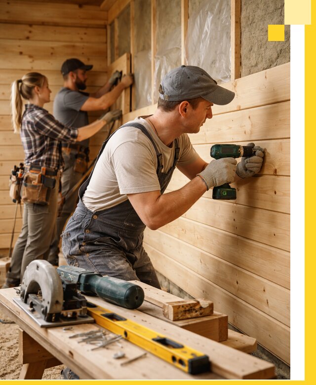 Обшивка бань под ключ в Похвистневе: отделка стен и потолков