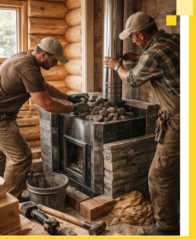 Строительство и отделка русских бань под ключ в Похвистневе