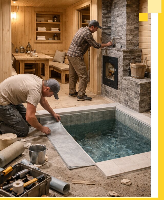 Строительство бань с комнатой отдыха под ключ в Похвистневе