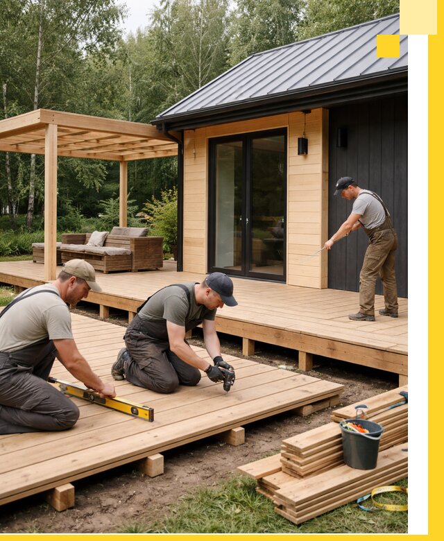 Строительство бань с террасой и бассейном под ключ в Похвистневе