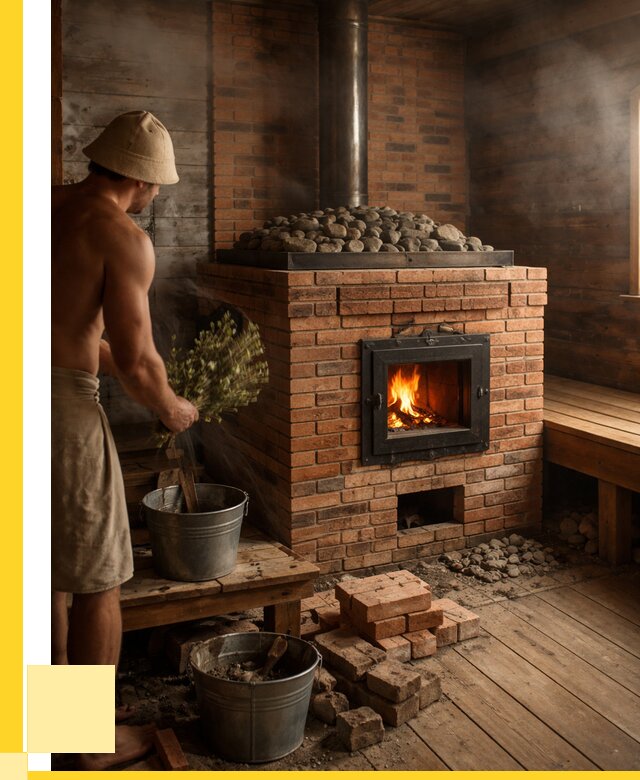 Кирпичные банные печи в Похвистневе от 92268 р. | ЭриданПхв