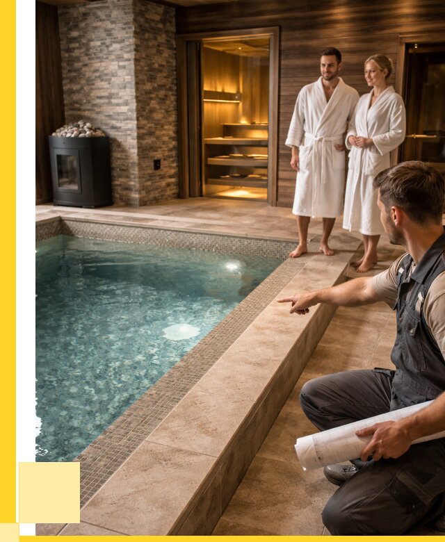 Проект бани с бассейном под ключ в Похвистневе от 66638 р. | ЭриданПхв