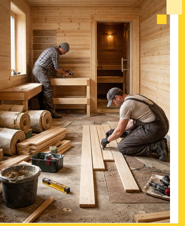 Индивидуальный проект бани с комнатой отдыха под ключ в Похвистневе