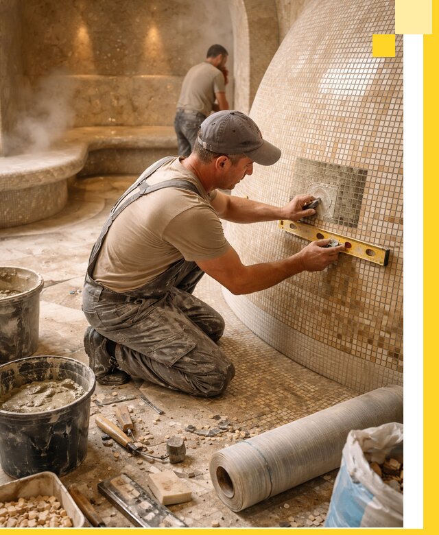 Хамам под ключ в Похвистневе: проектирование, строительство, отделка