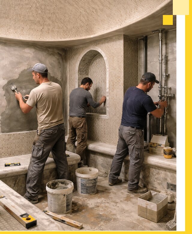 Профессиональный монтаж хамамов под ключ в Похвистневе с гарантией