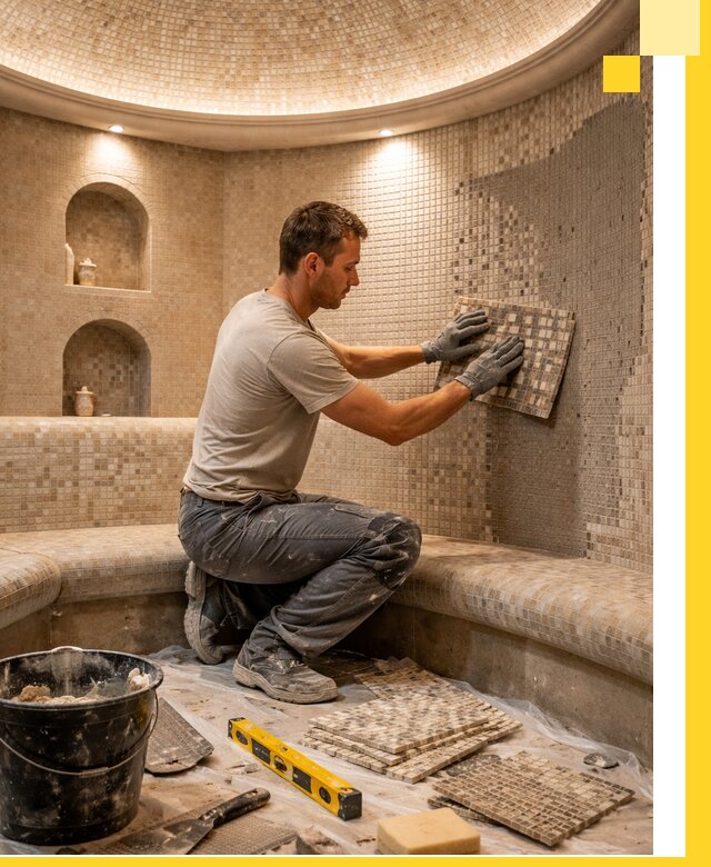 Устройство и монтаж домашнего хамама под ключ в Похвистневе