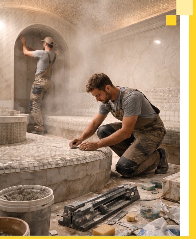 Профессиональный дизайн хамама и SPA под ключ в Похвистневе