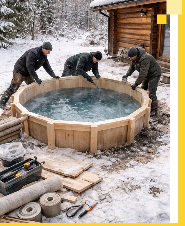 Изготовление и установка ледяных купелей под ключ в Похвистневе